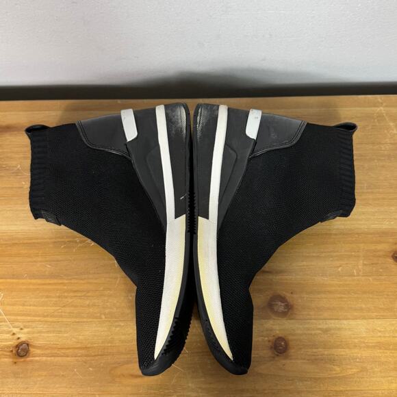 MICHAEL Michael Kors Skyler Sock Sneakers in Black Knit Women's Size 7 - Picture 9 of 11